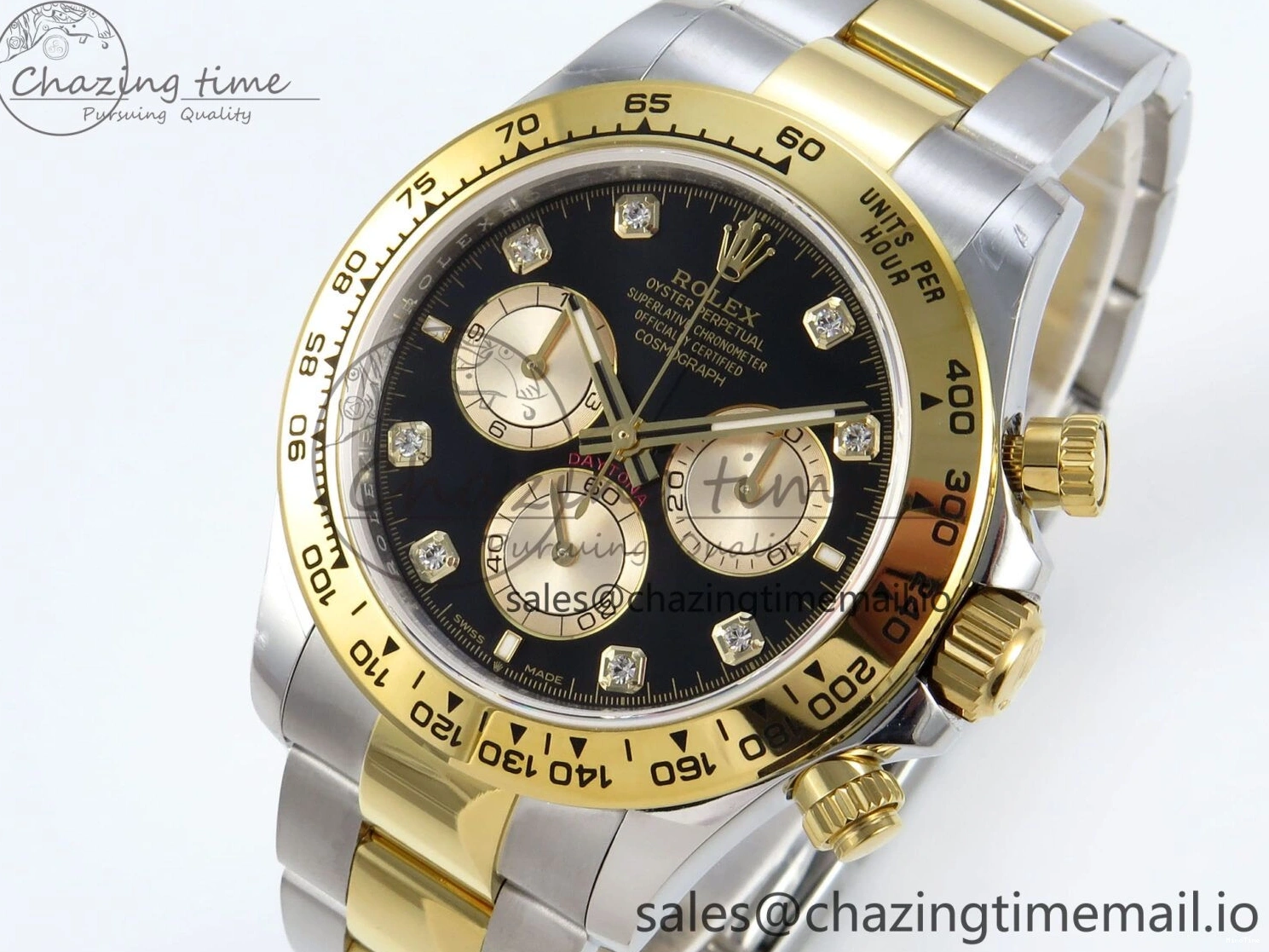 MiroTime 0128 Daytona 126503 QF 1:1 Best Edition Black YG Dial on SS YG Braclet SH4131 V Colorful 719